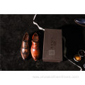 Men′ S Lace-up Embossing Leather Business Boots